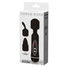 Pretty Love Power Wand with Attachments-Black