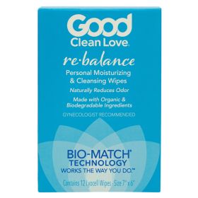 Good Clean Love Rebalance Wipes 12-Count Box